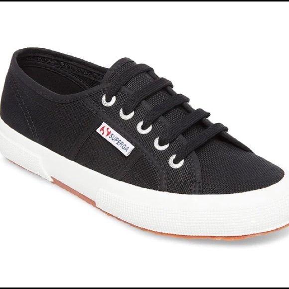Superga Shoes - Superga Black Cotu Sneaker Women’s 9